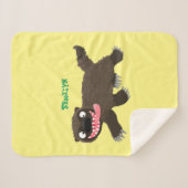 飢えおもしろいた狼の動物漫画 シェルパブランケット (正面(横))