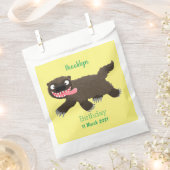 飢えおもしろいた狼の動物漫画 フェイバーバッグ (クリップ留めされた状態)