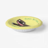 飢えおもしろいた狼の動物漫画 ペーパーボウル (傾斜あり)