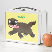 飢えおもしろいた狼の動物漫画 メタルランチボックス (インサイチュ)