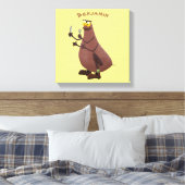 飢えおもしろいた醜いノミ漫画 キャンバスプリント (インサイチュ (寝室))