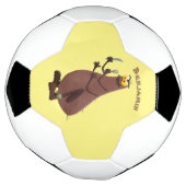 飢えおもしろいた醜いノミ漫画 サッカーボール (回転)