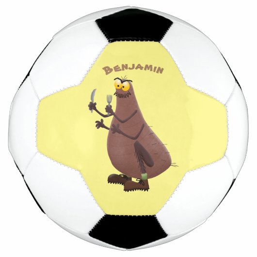 飢えおもしろいた醜いノミ漫画 サッカーボール (正面)