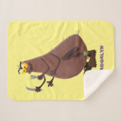 飢えおもしろいた醜いノミ漫画 シェルパブランケット (正面(横))