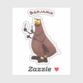 飢えおもしろいた醜いノミ漫画 シール (シート)