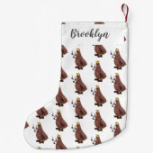 飢えおもしろいた醜いノミ漫画 スモールクリスマスストッキング (裏面)