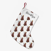 飢えおもしろいた醜いノミ漫画 スモールクリスマスストッキング (正面 (吊り時))