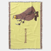 飢えおもしろいた醜いノミ漫画 スローブランケット (正面縦)