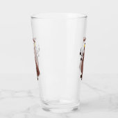 飢えおもしろいた醜いノミ漫画 タンブラーグラス (左)