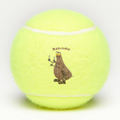 飢えおもしろいた醜いノミ漫画 テニスボール (裏面)