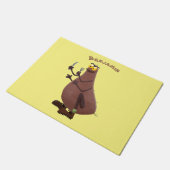 飢えおもしろいた醜いノミ漫画 ドアマット (アングル)