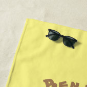 飢えおもしろいた醜いノミ漫画 ビーチタオル (インサイチュ)