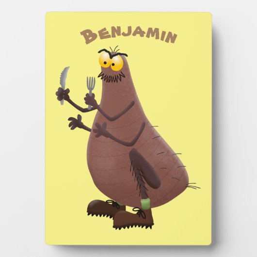 飢えおもしろいた醜いノミ漫画 フォトプラーク (正面)