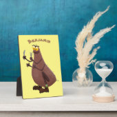 飢えおもしろいた醜いノミ漫画 フォトプラーク (側面)