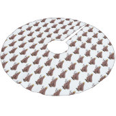 飢えおもしろいた醜いノミ漫画 ブラッシュドポリエステルツリースカート (アングル)