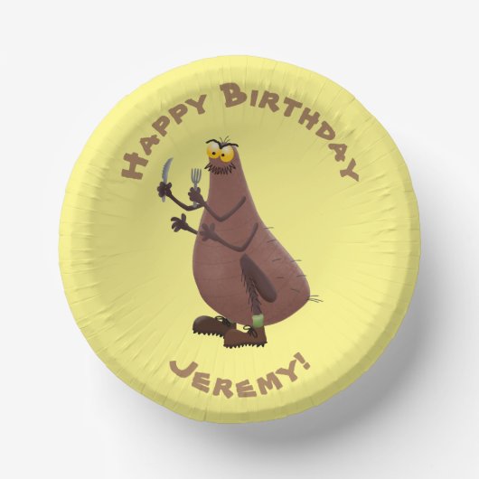 飢えおもしろいた醜いノミ漫画 ペーパーボウル (正面)