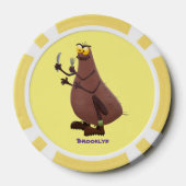 飢えおもしろいた醜いノミ漫画 ポーカーチップ (裏面)