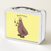 飢えおもしろいた醜いノミ漫画 メタルランチボックス (裏面)