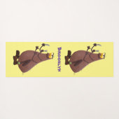 飢えおもしろいた醜いノミ漫画 ヨガマット (裏面(横))