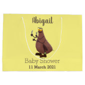 飢えおもしろいた醜いノミ漫画 ラージペーパーバッグ (裏面)