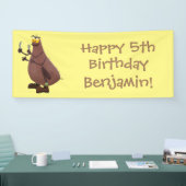 飢えおもしろいた醜いノミ漫画 横断幕 (トレードショー)