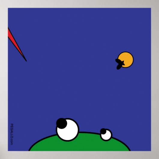 飢えたカエル – コウノトリ攻撃 ポスター (正面)