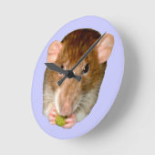 飢えたネズミの壁時計 ラウンド壁時計 (傾斜)