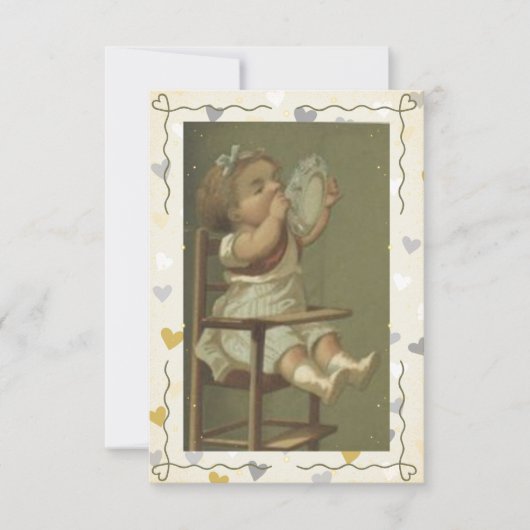 飢えたベビー サンキューカード (正面)