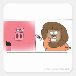 飢えたライオン スクエアシール