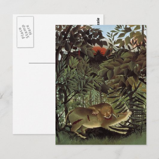 飢えたライオン ポストカード (正面/裏面)