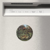 飢えたライオンbyアンリ・ルソー,ヴィンテージ野生動物 マグネット (インサイチュ (食洗機))