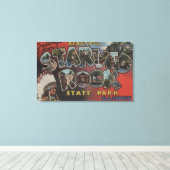 飢えたロック州パーク – ラージレターシーン キャンバスプリント (インサイチュ (ウッドフロア))