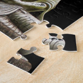 飢えた仏像の写真 ジグソーパズル (側面)