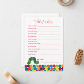 飢えた毛虫がベビーを願う ノートカード (正面/裏面インサイチュ)