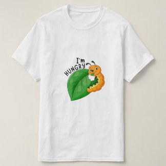 飢えた毛虫の成長祝のギフト Tシャツ