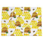 飢えた毛虫 |ビー救ツのパターン ラージペーパーバッグ (正面)