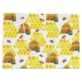 飢えた毛虫 |ビー救ツのパターン ラージペーパーバッグ (裏面)