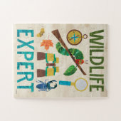 飢えた毛虫 |野生動物の専門家 – 子供 ジグソーパズル (横)