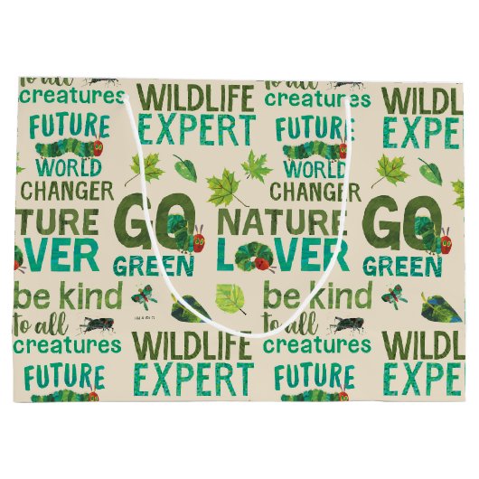 飢えた毛虫 | Future World Changer Pattern ラージペーパーバッグ (裏面)