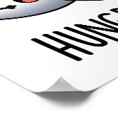 飢えた目おもしろい球プン ポスター (角)