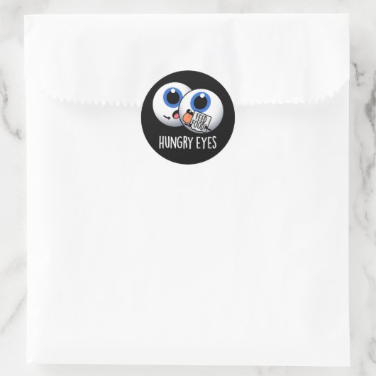 飢えた目おもしろい眼球プンダークBG ラウンドシール (バッグ)