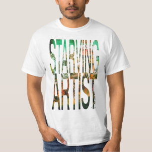 飢えた芸術家のためのZazzleで最も安いワイシャツ Tシャツ