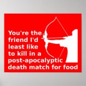 飢餓のゲームのポスタおもしろいーサイン ポスター (正面)