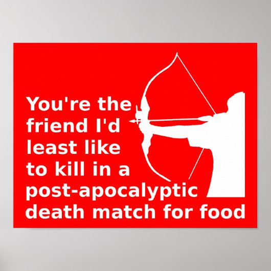 飢餓のゲームのポスタおもしろいーサイン ポスター (正面)