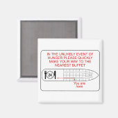 飢餓の緊急事態 マグネット (正面/裏面)