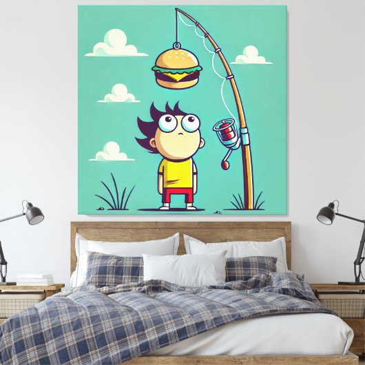 飢餓 キャンバスプリント (インサイチュ (寝室))