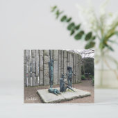 「飢饉」、聖スティーブンス・グリーン、ダブリン、アイルランド。 ポストカード (スタンド正面)