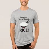 飯なしでは生きられない丼 トライブレンドTシャツ (正面)