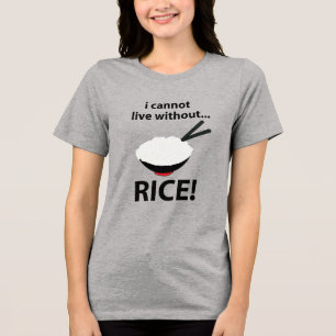 飯なしでは生きられない丼 トライブレンドTシャツ