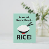 飯なしでは生きられない丼 ポストカード (スタンド正面)